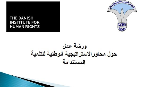  "القومى لحقوق الإنسان" والمعهد الدنماركي ينظمان ورشة عمل حول محاور الاستراتيجية الوطنية للتنمية المستدامة 